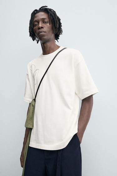 EMBROIDERED PHOTOGRAPHIC PRINT T-SHIRT - White by Zara - Image 4