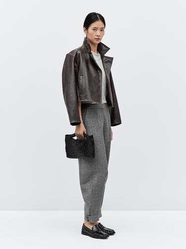 Zara Balloon fit trousers with button details - Blue / Indigo - Image 0