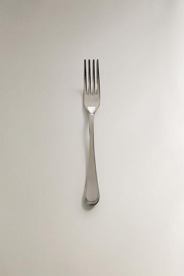 SHINY STEEL DESSERT FORK - Steel by Zara