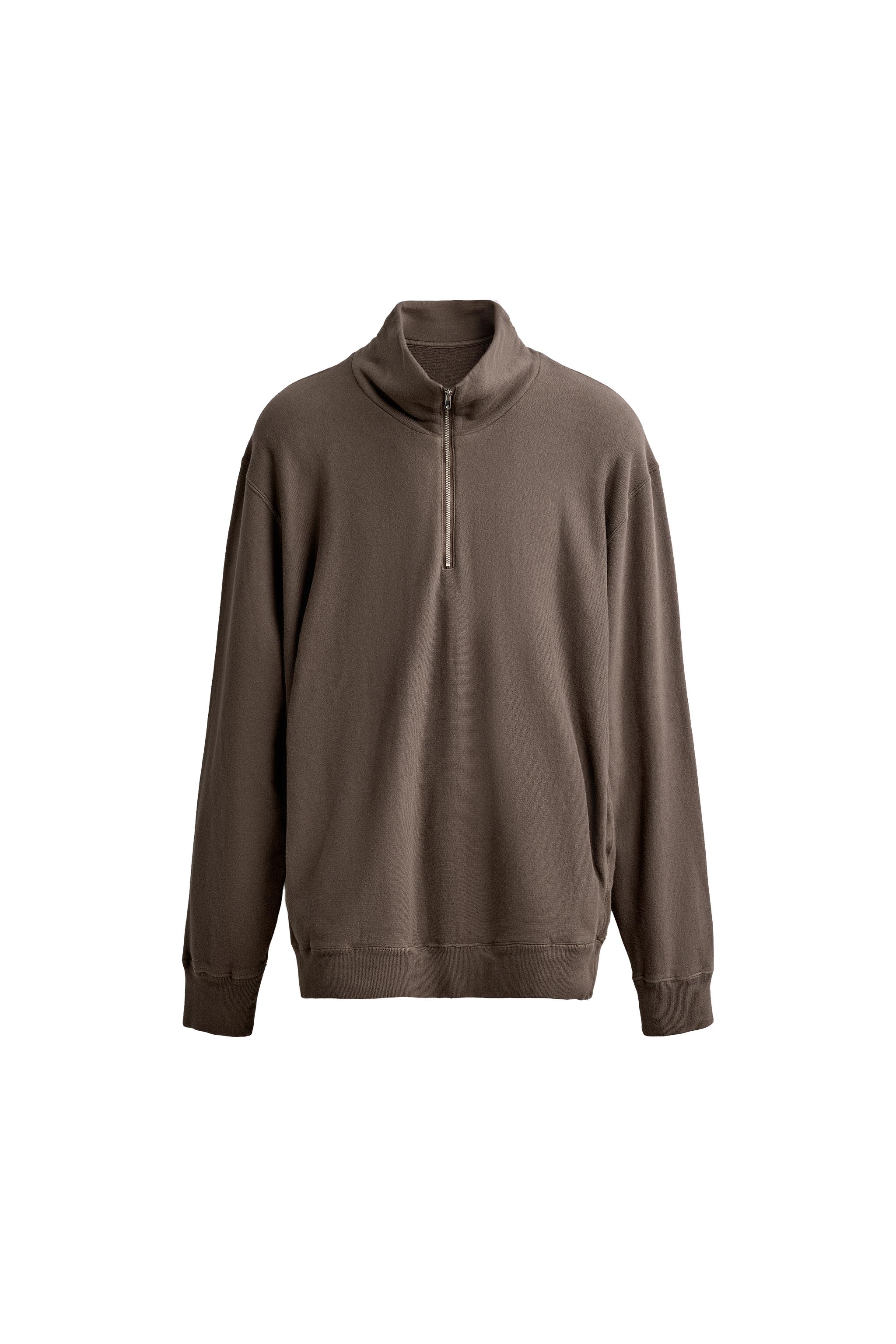 QUARTER-ZIP SWEATSHIRT 2026 TANAKA NY TYO LTD.© - Brown | ZARA