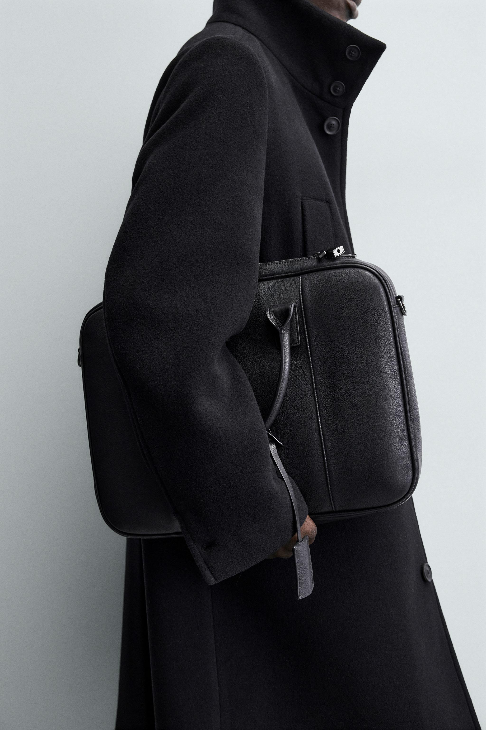 LEATHER BRIEFCASE - Black | ZARA United States