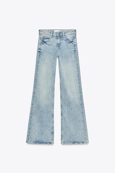 Z1975 FLARE FIT LOW-RISE JEANS - Mid-blue by Zara - Image 5