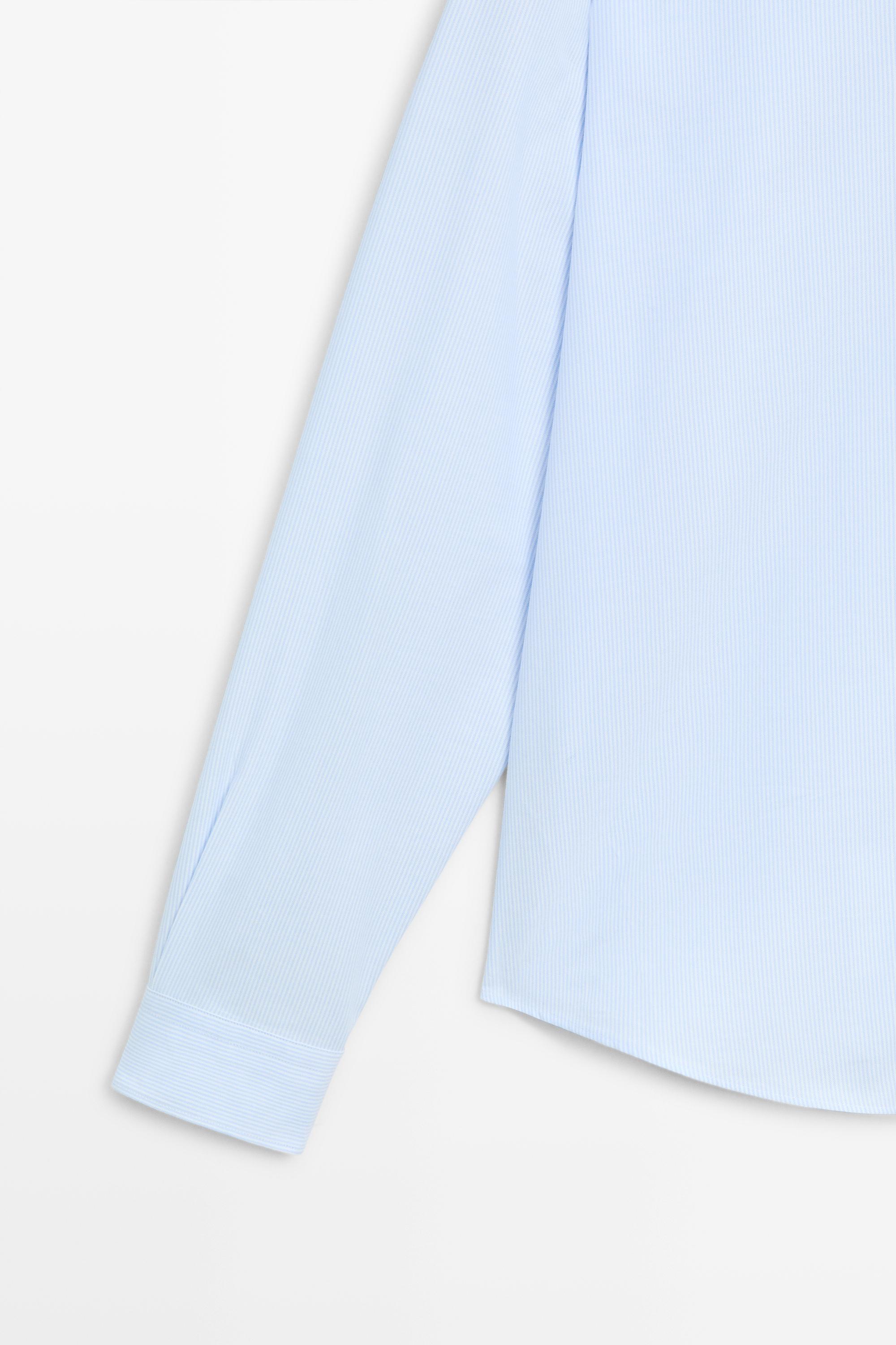 100% cotton regular fit striped shirt