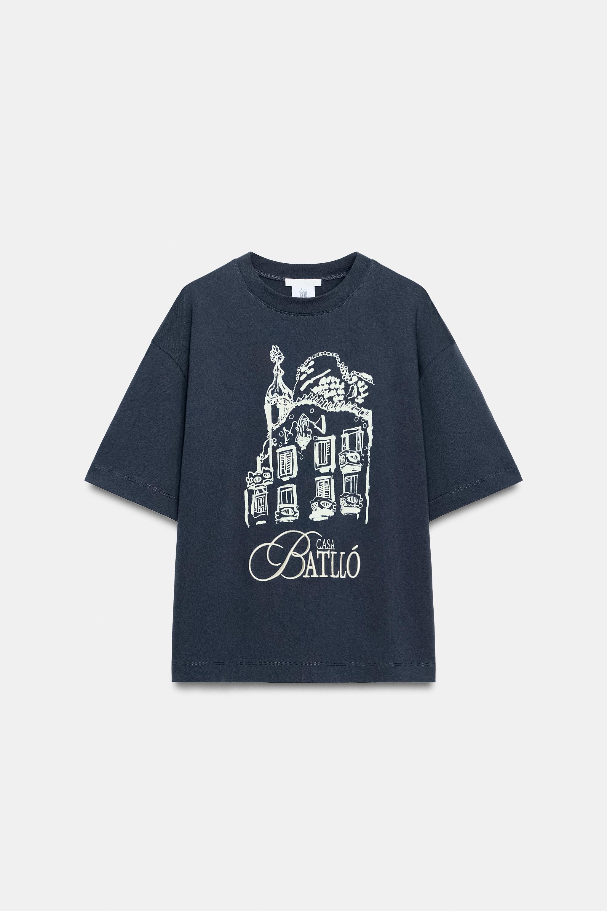 ©CASA BATLLÓ BASKILI T-SHIRT - Görsel 7