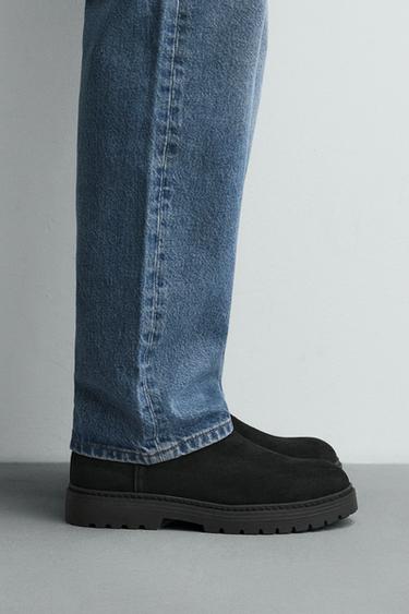 BOTA CHELSEA DE COURO - Preto da Zara - Imagem 0