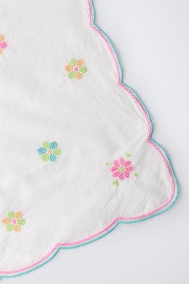 CROSS STITCH FLORAL BANDANA - Multicoloured by Zara - Image 1