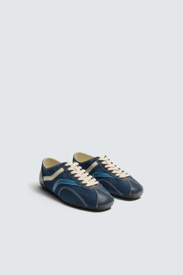LEATHER TRAINERS HARRY LAMBERT FOR ZARA x DISNEY - Blue by Zara