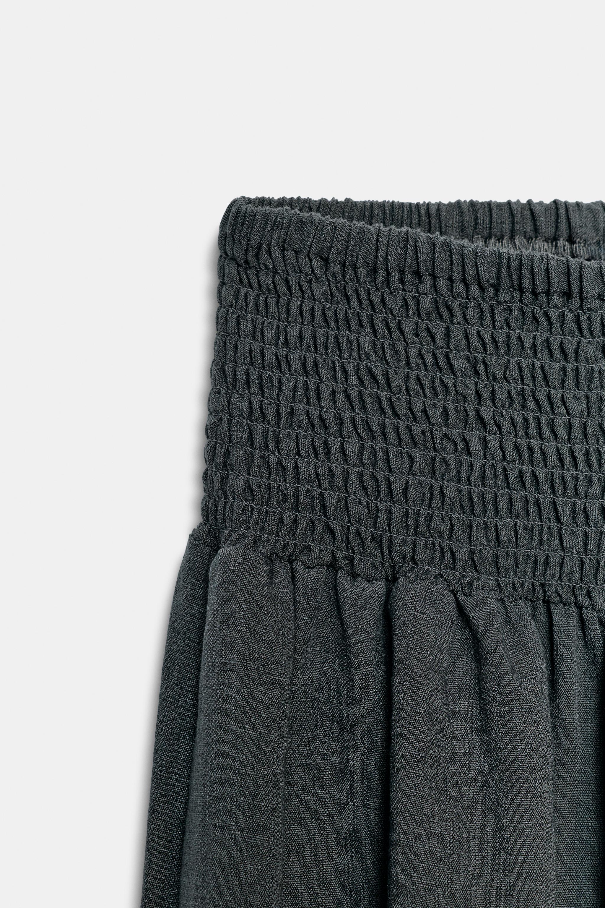 Zara Lastikli Bel Baggy Pantolon görsel 8