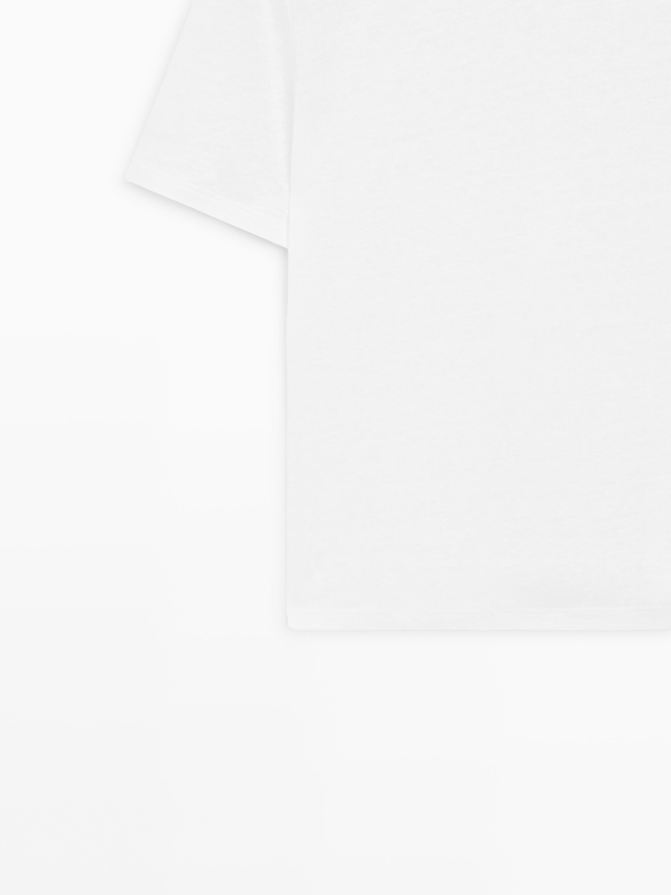 T-shirt manches courtes lin