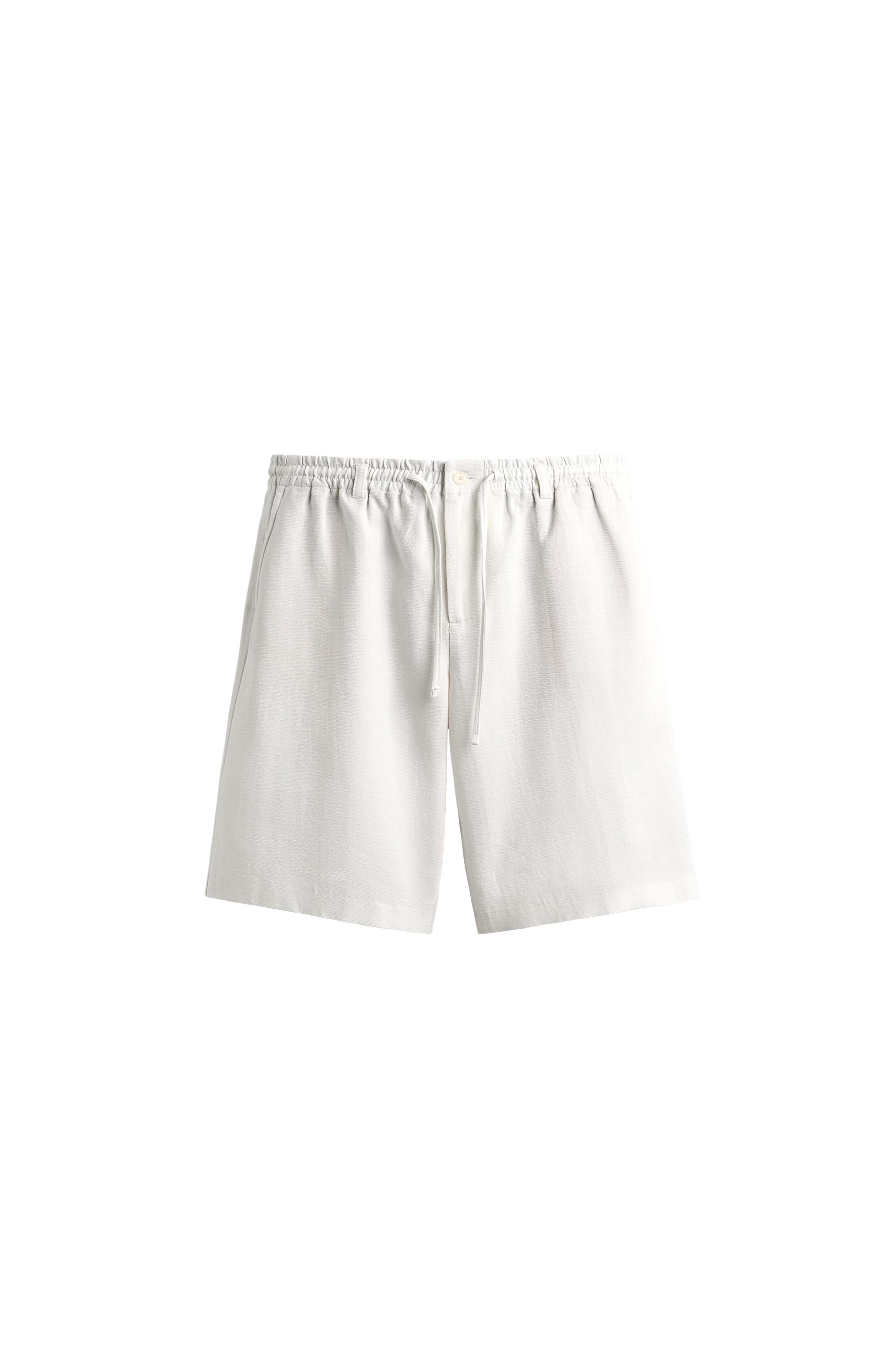 FLUID RELAXED FIT SHORTS - Oyster-white | ZARA United States