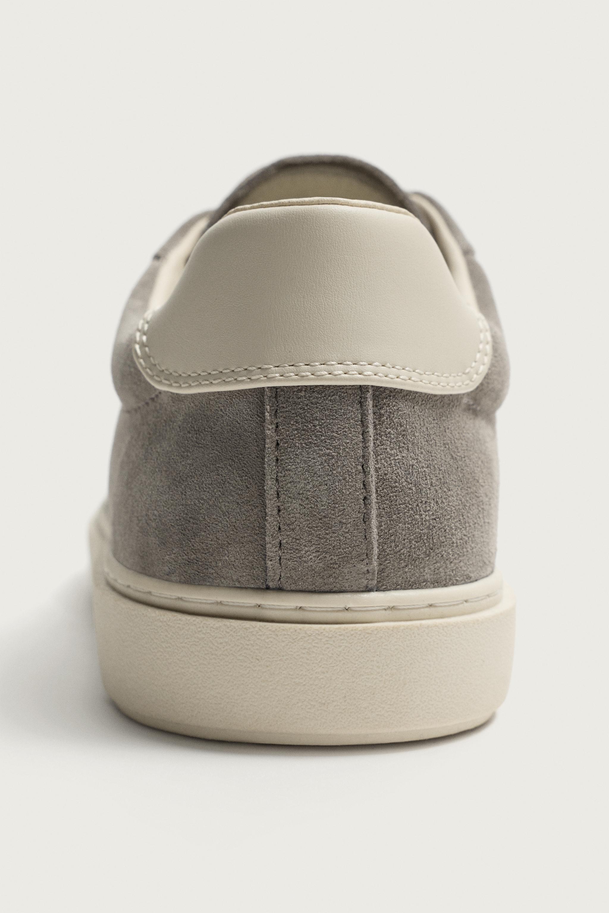 スプリットスエードスニーカー - グレー | ZARA Japan / 日本