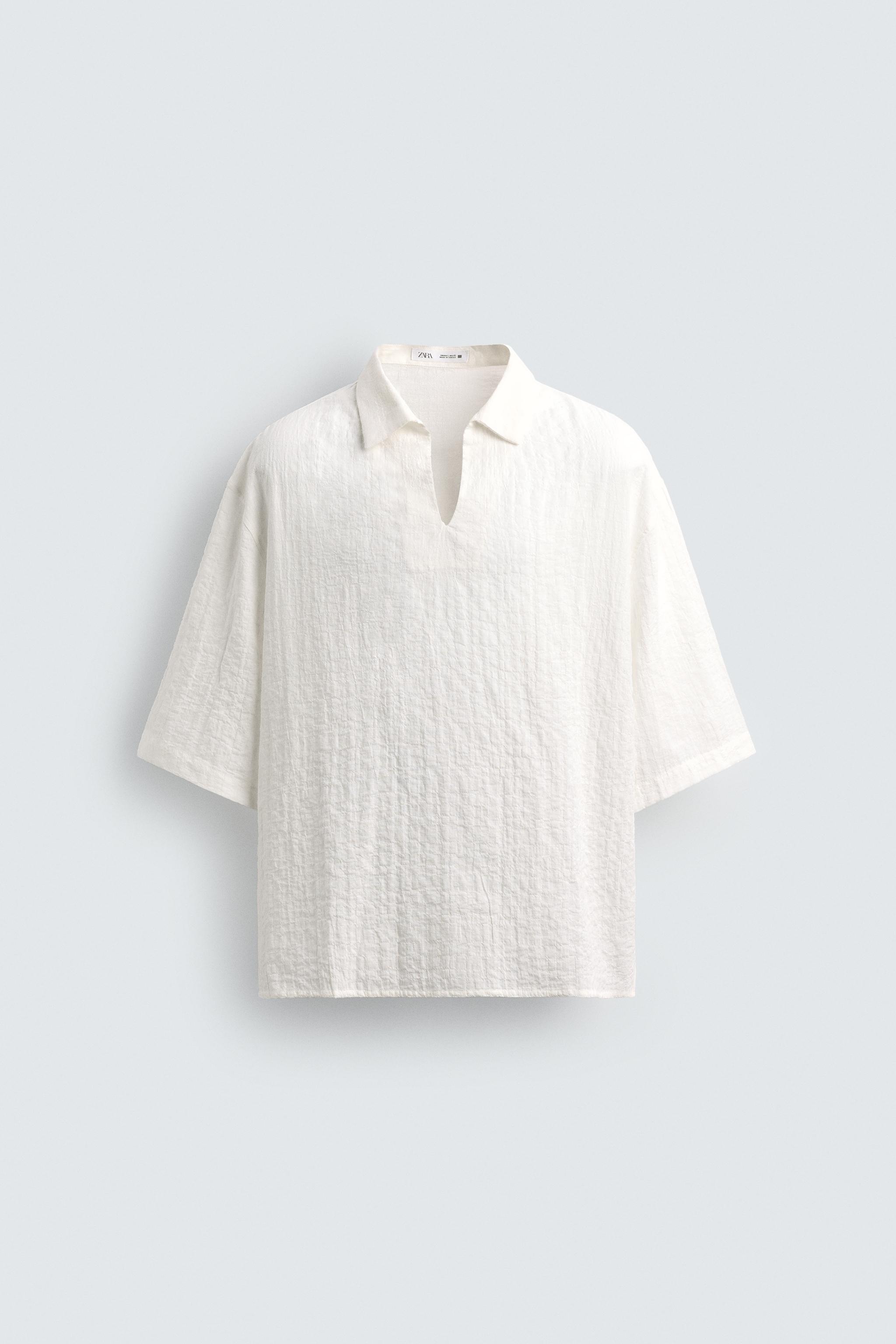 TEXTURED POLO SHIRT
