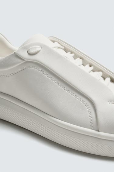 BASKETS À SEMELLES ÉPAISSES - Blanc de Zara - Image 5