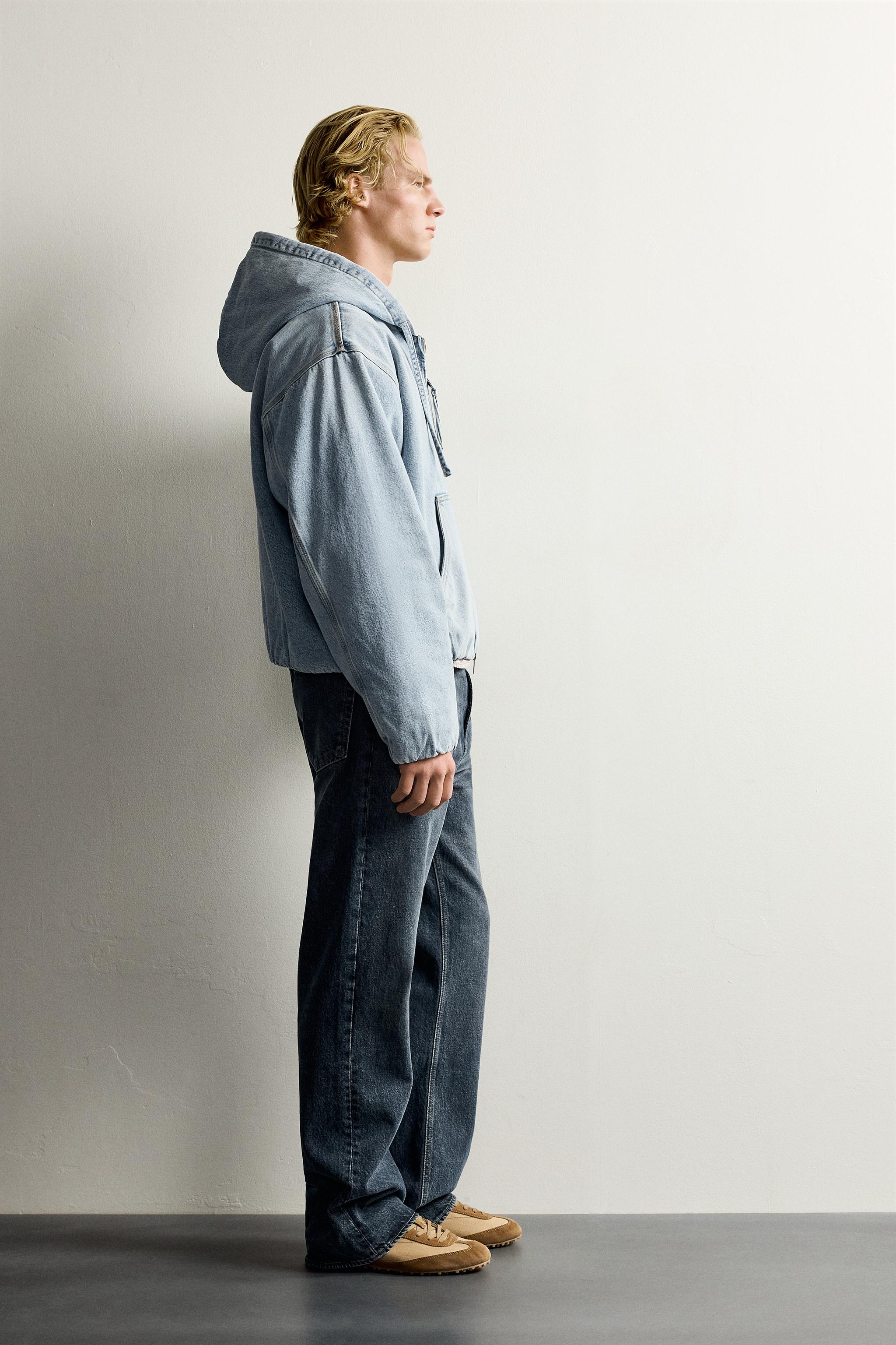 VESTE EN JEAN MATELASSÉE À CAPUCHE