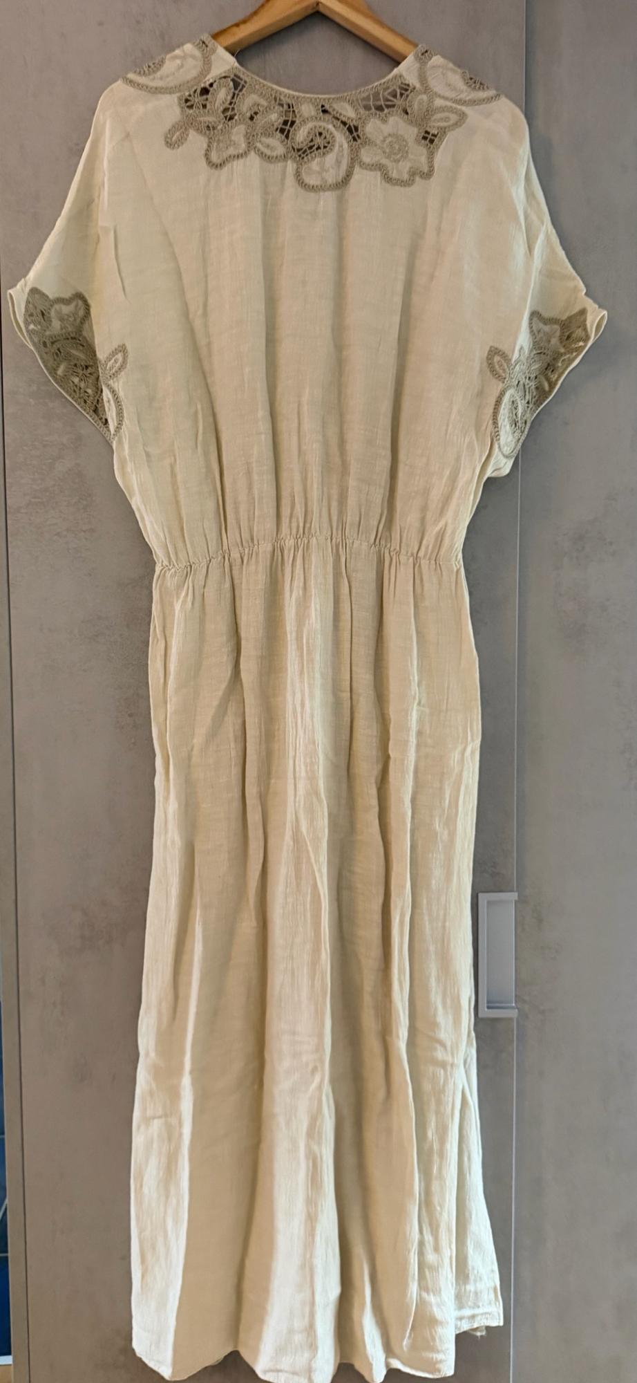 LINEN BLEND DRESS WITH EMBROIDERY - LIMITED EDITION - Image 6