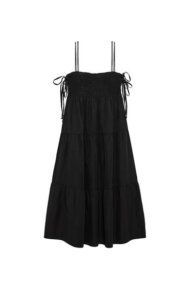 POPLIN DRESS WITH BOWS