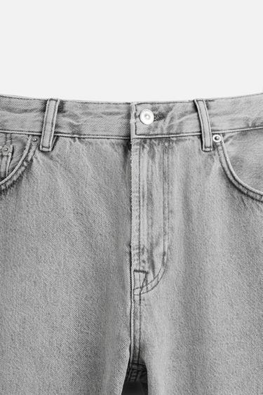 STRAIGHT ANKLE FIT JEANS - Grey by Zara - Image 8