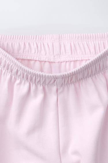 WIDE-LEG INTERLOCK TROUSERS - Pink by Zara - Image 2