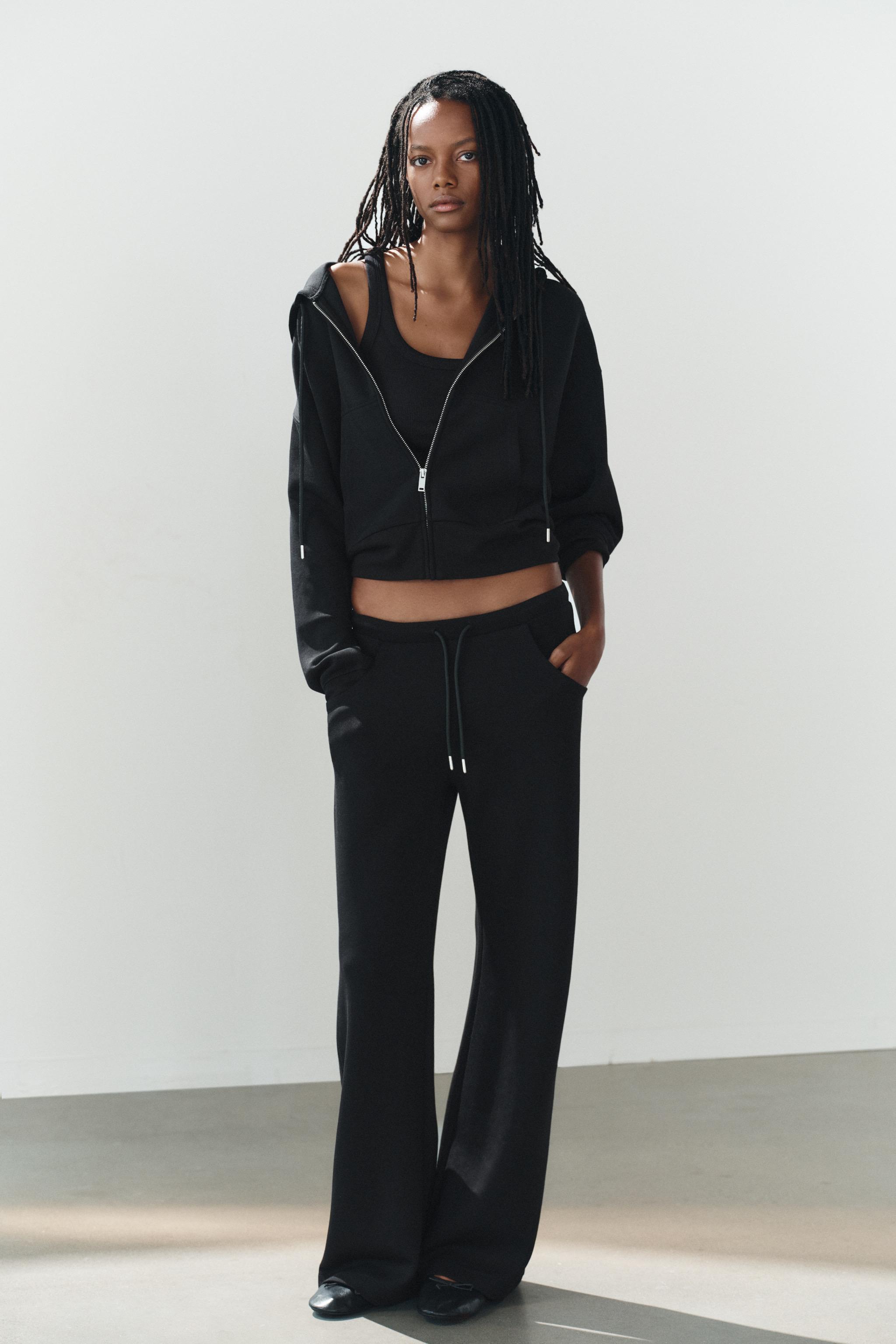 INTERLOCK HOODIE — Black (alternate view)