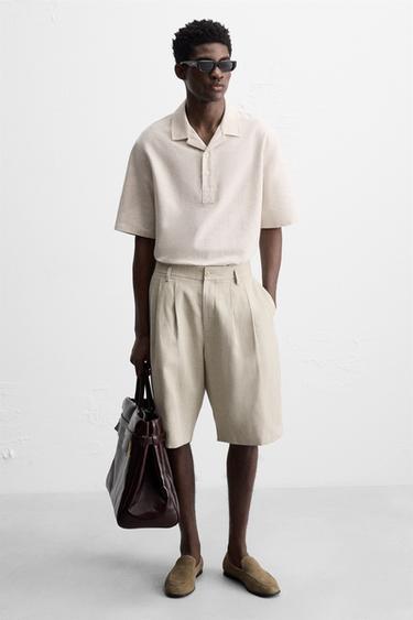 LEATHER LOAFERS - Beige by Zara - Image 0