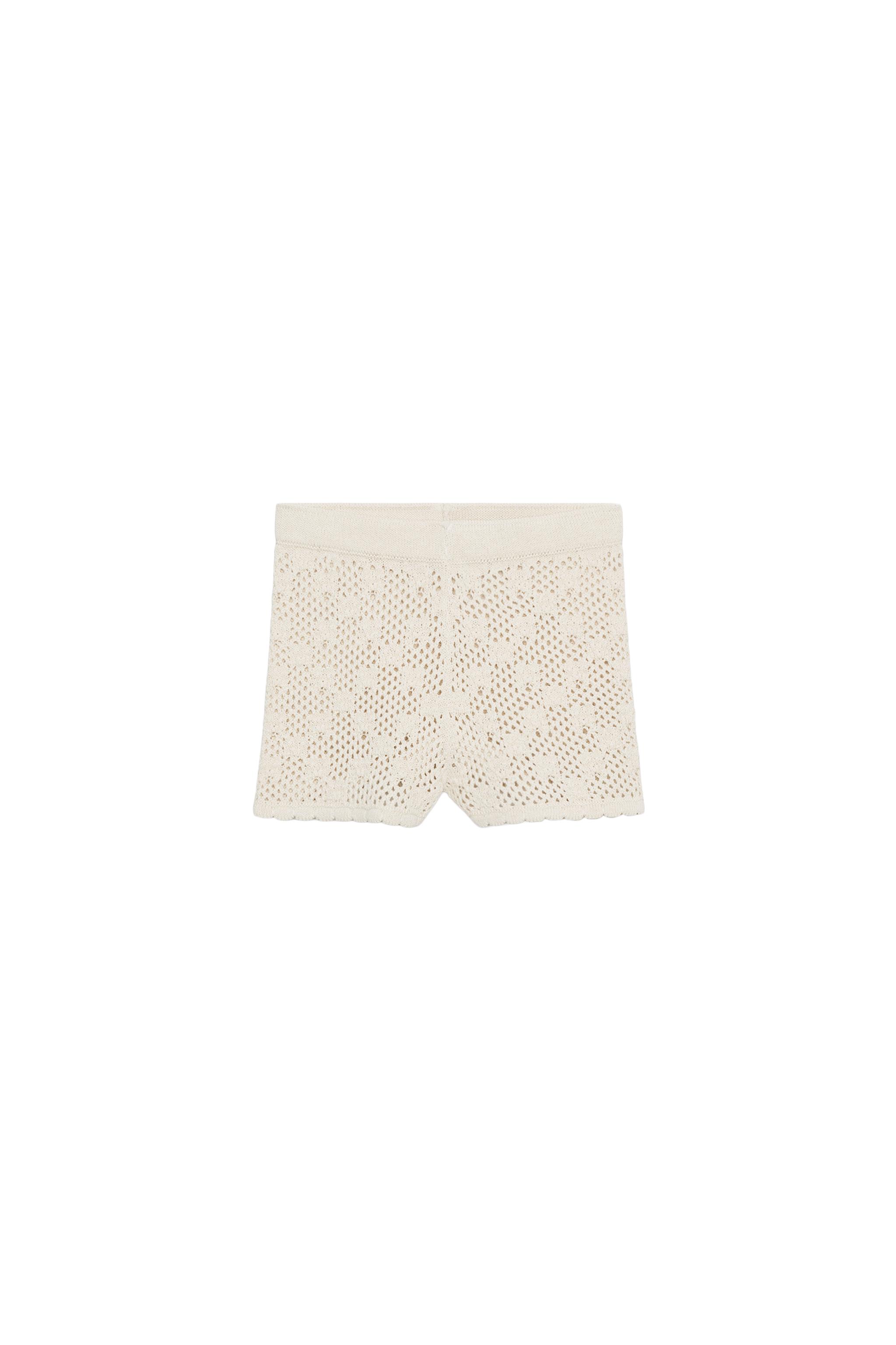 POINTELLE KNIT SHORTS