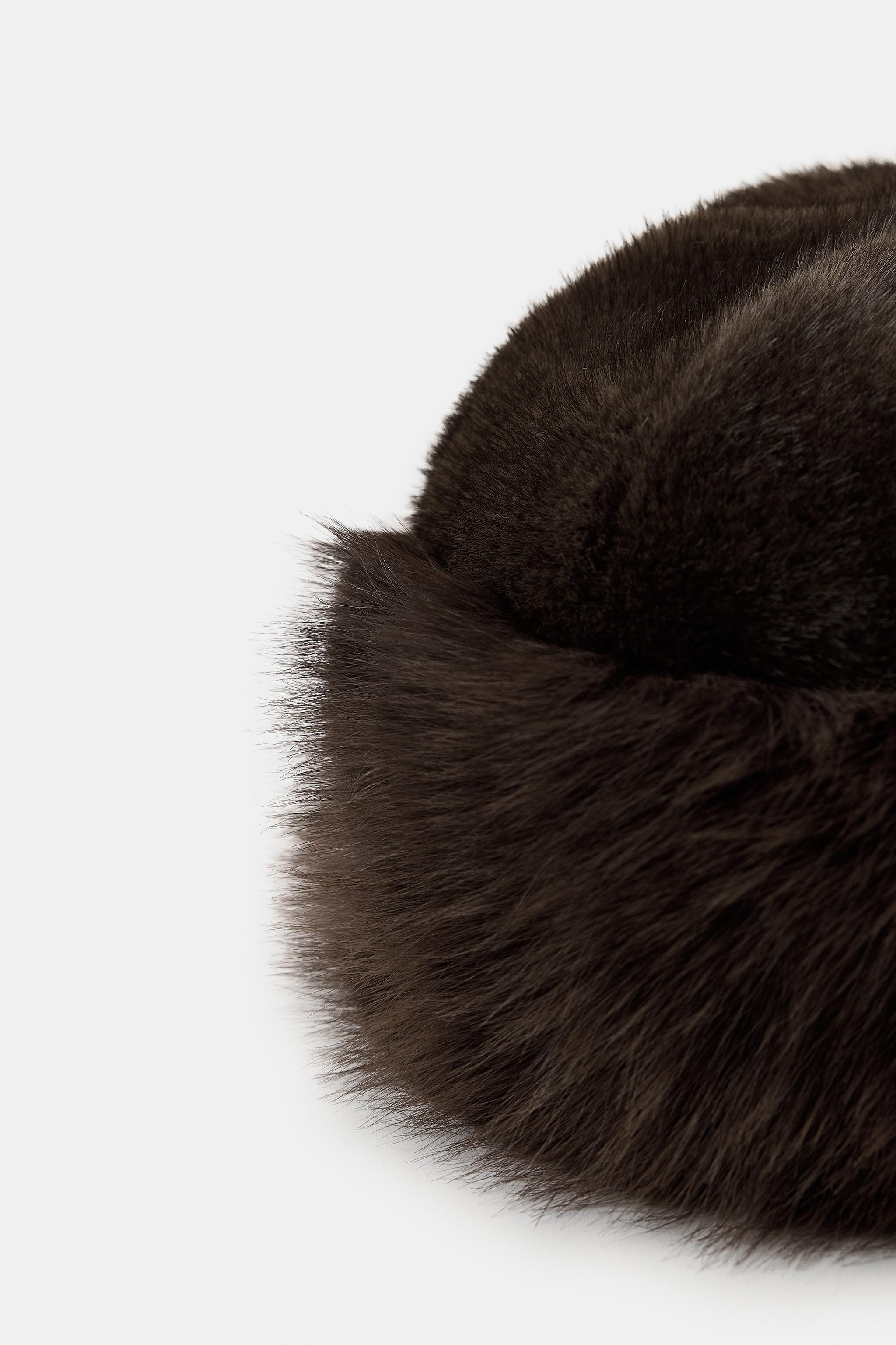 FAUX FUR CUFFED HAT