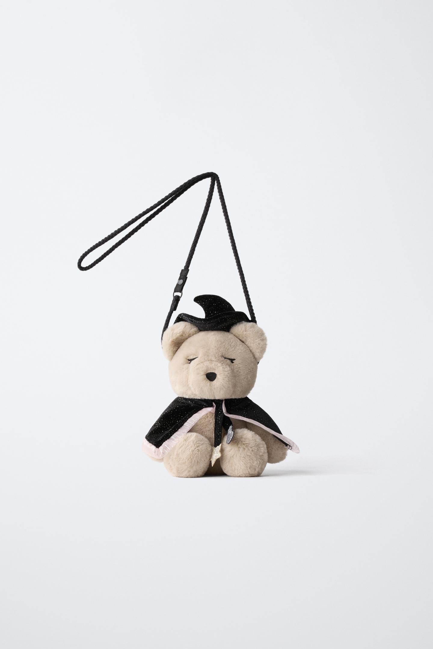 Детская сумка Zara Teddy Bear Costume Crossbody, цвет: Молочный белый — фото 1