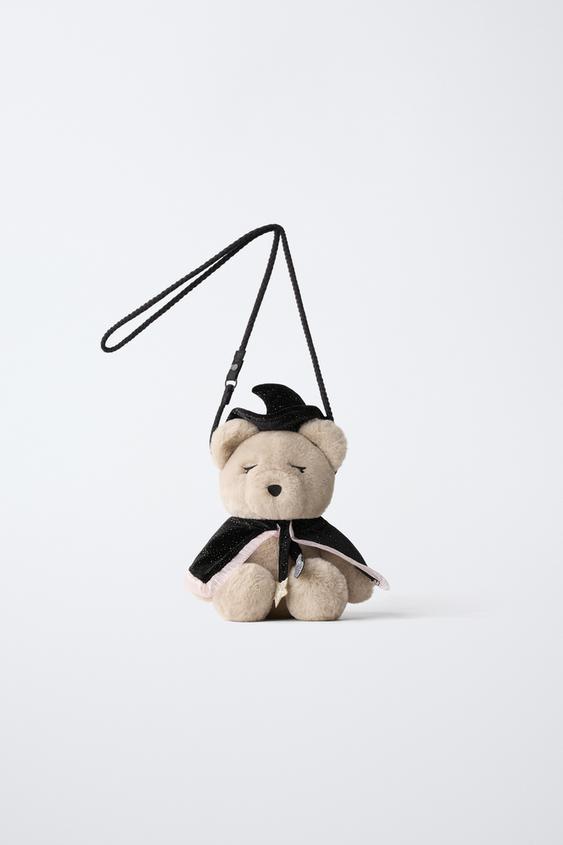 Zara TEDDY BEAR COSTUME CROSSBODY BAG - Off White - Image 0