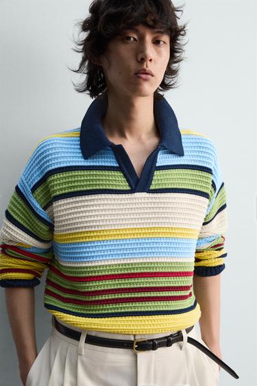 ΜΠΛΟΥΖΑ ΠΟΛΟ ΖΑΚΑΡ ΡΙΓΕ LIMITED EDITION - ΠΟΛΥΧΡΩΜΟ του Zara