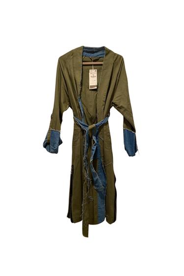 KHAKI GREEN LONG JACKET