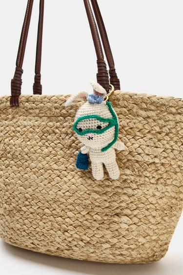 BUNNY CHARM KEY RING - Beige by Zara - Image 6