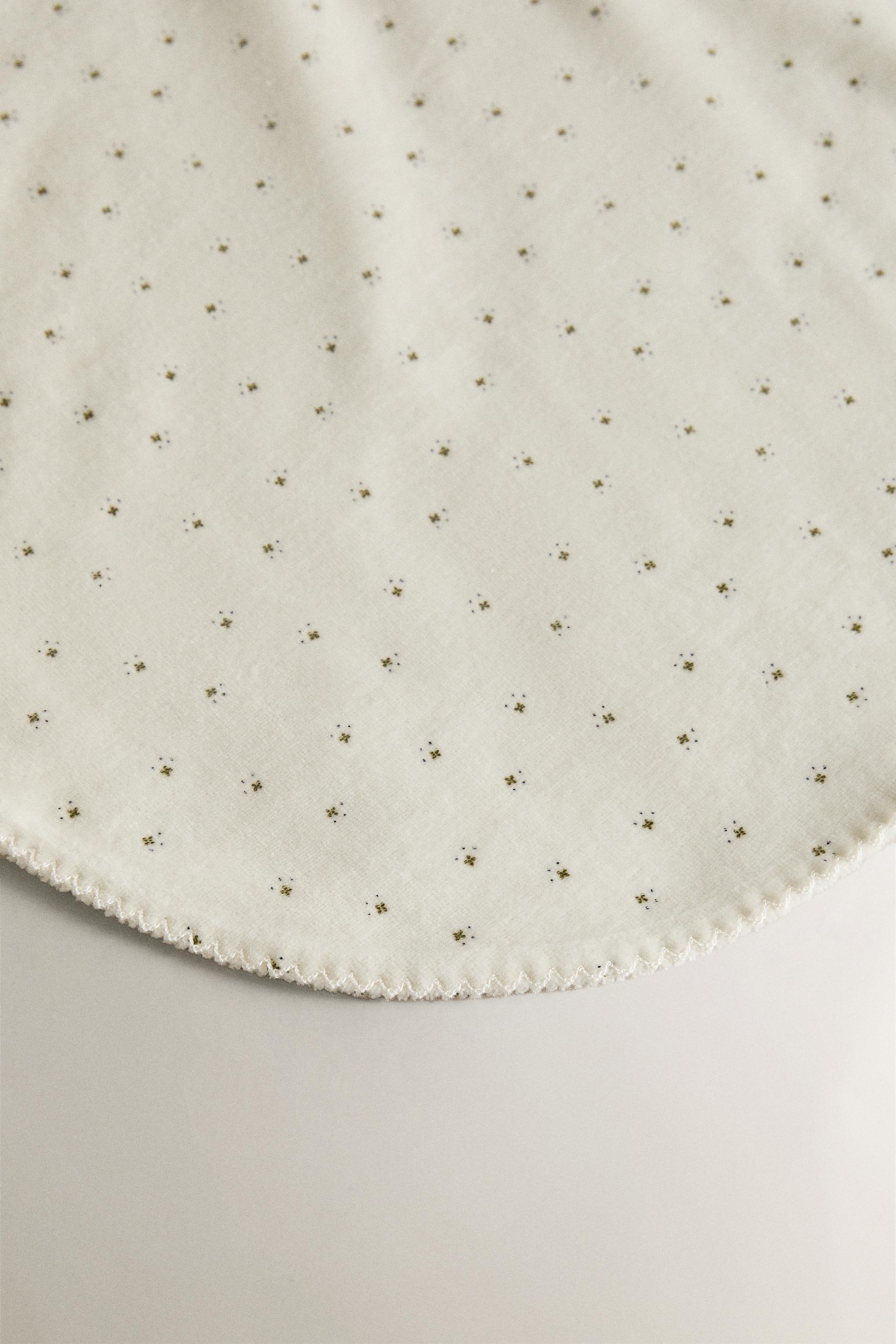 BABY VELOUR CLOVER PRINT BLANKET