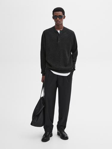 Zara Wool blend knit sweater - Anthracite Gray - Image 0