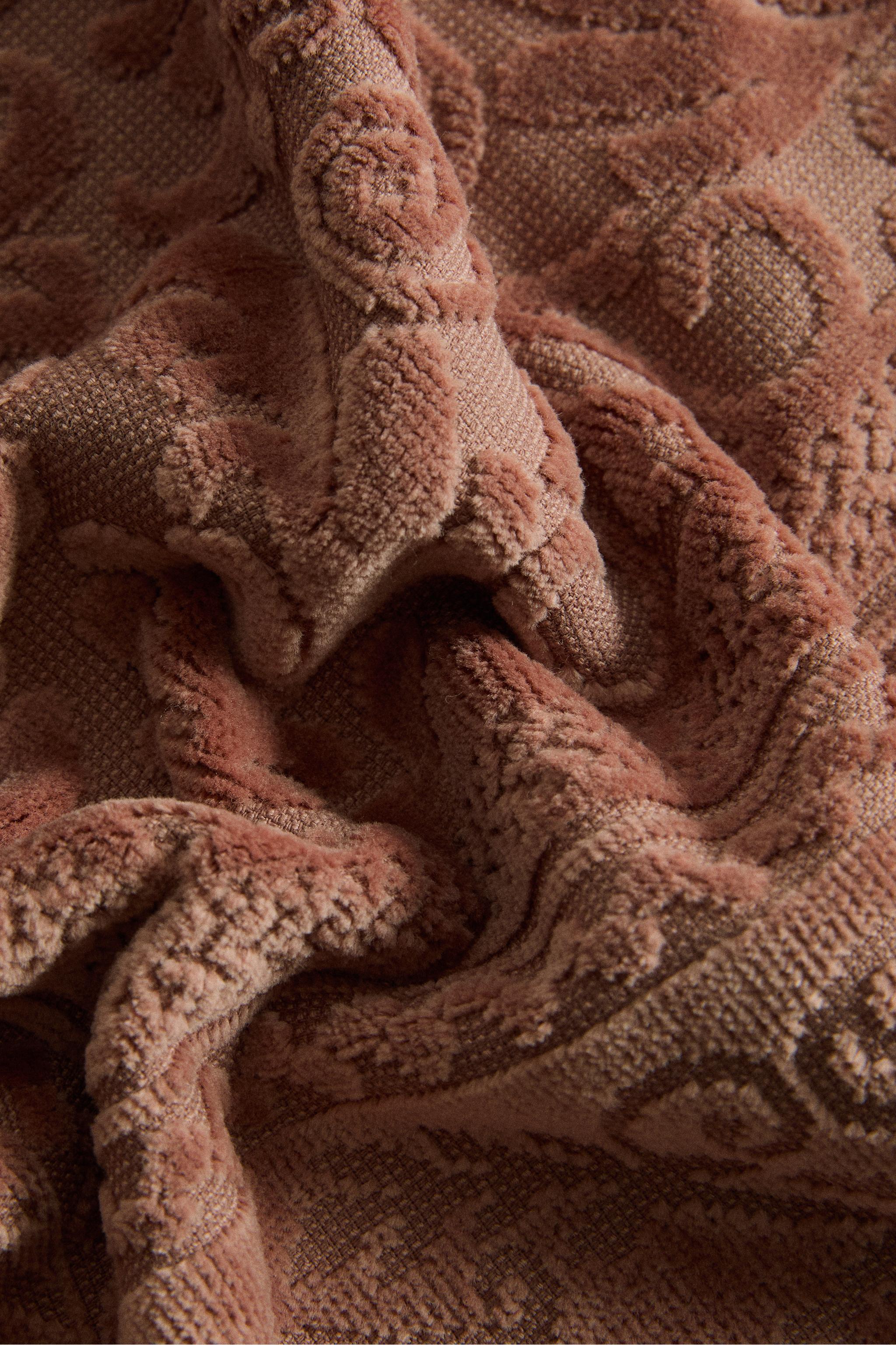 SERVIETTE DE BAIN JACQUARD FLEURS