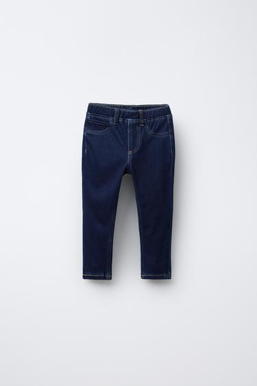 LEGGING DENIM BASIQUE - Bleu de Zara