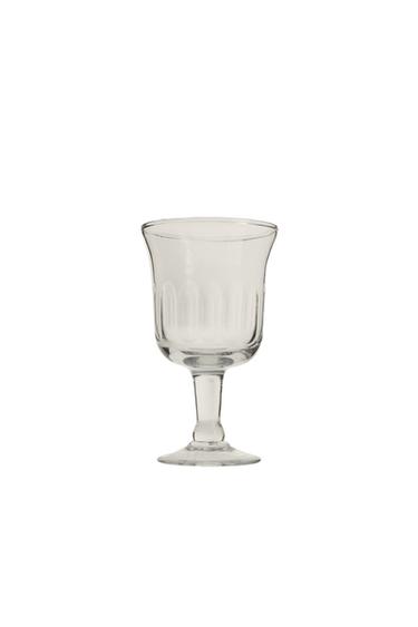 TAÇA DE VIDRO COM RELEVO VERTICAL - Transparente da Zara