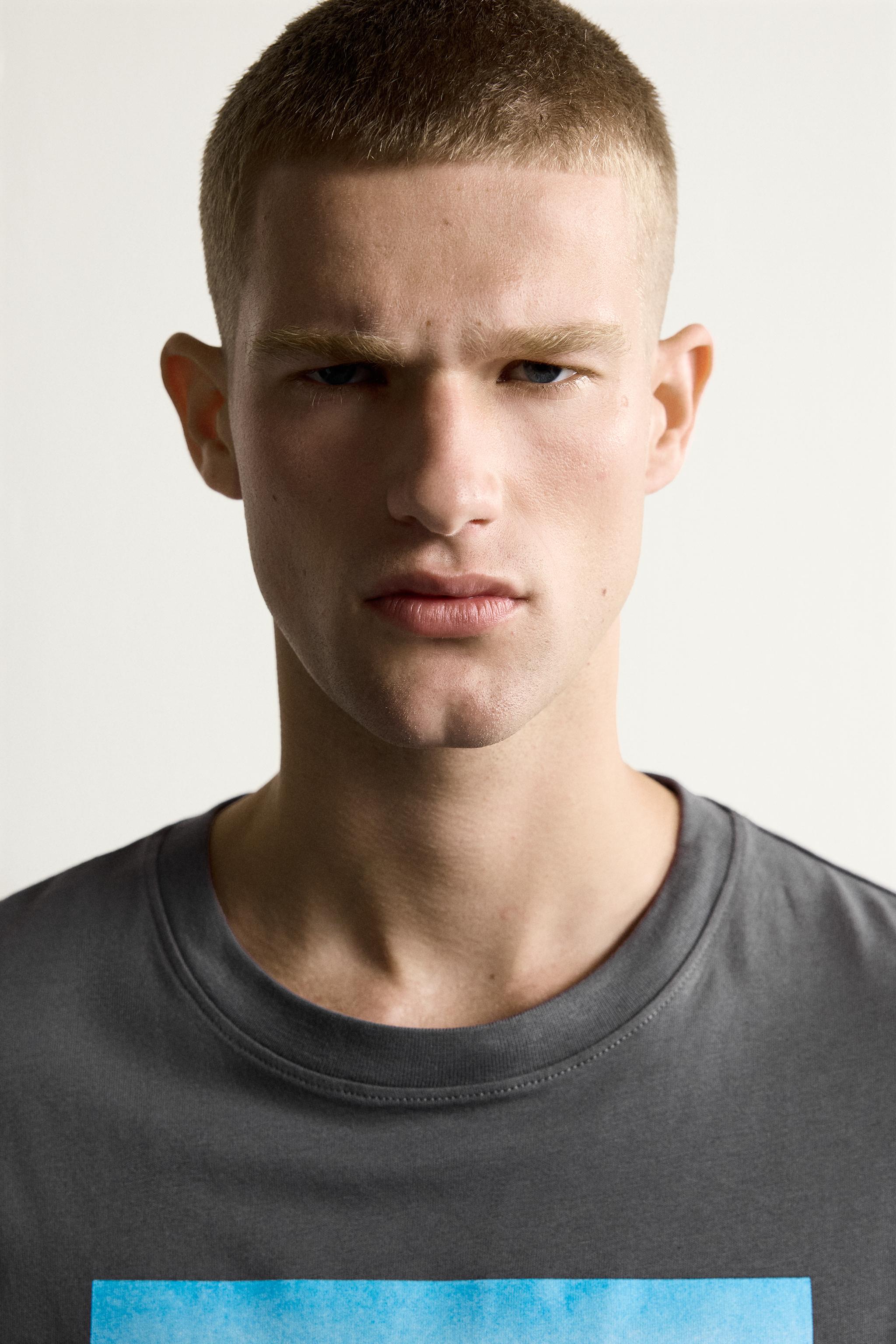 Мужские футболки Zara RIO GRAPHIC RELAXED FIT T-SHIRT — фото 6