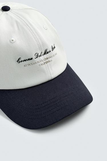 CASQUETTE BRODERIE COMBINÉE - Écru de Zara - Image 2