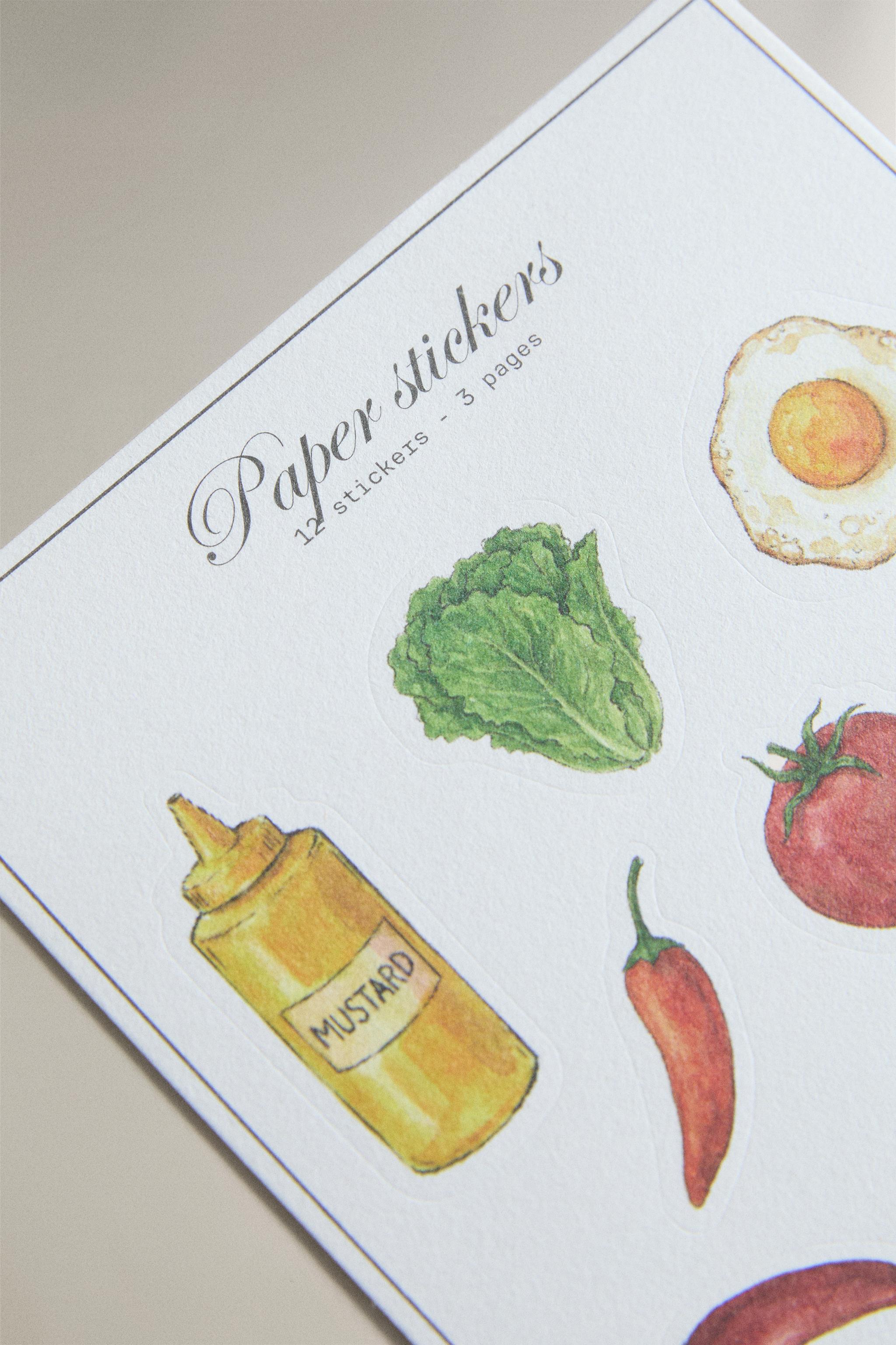 BARBECUE STICKER PACK — White