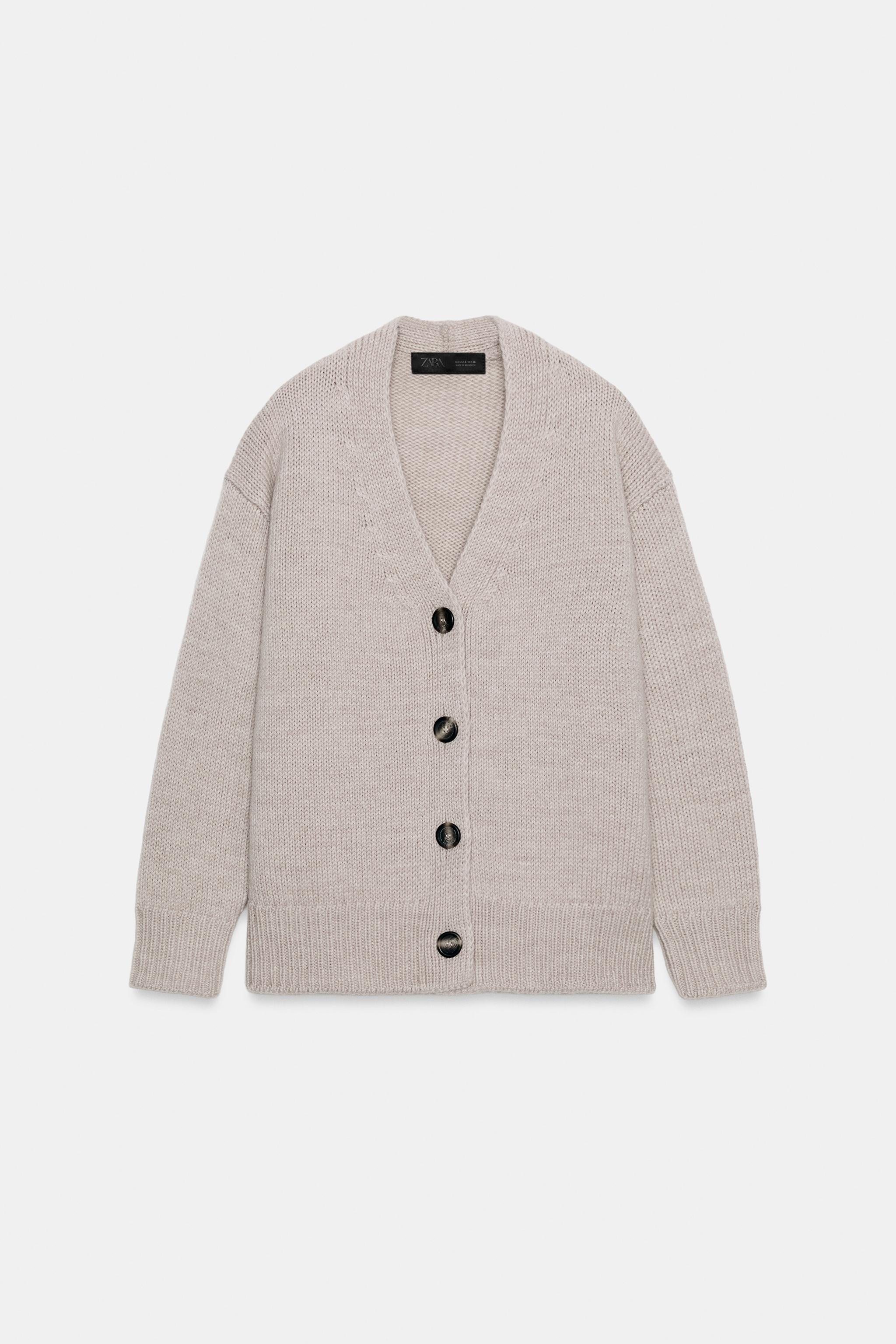 100% WOOL CARDIGAN - Sand / Marl | ZARA South Africa