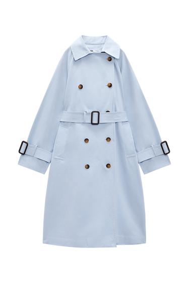 TRENCH COAT WITH TABS AND BELT