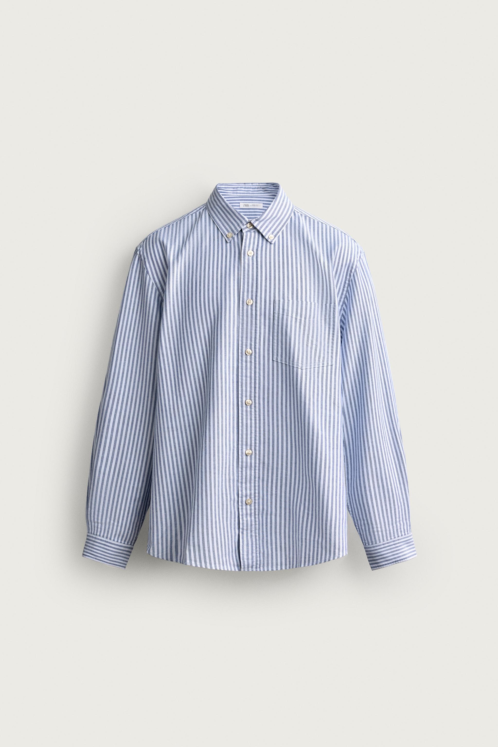 REGULAR FIT TEXTURED OXFORD SHIRT