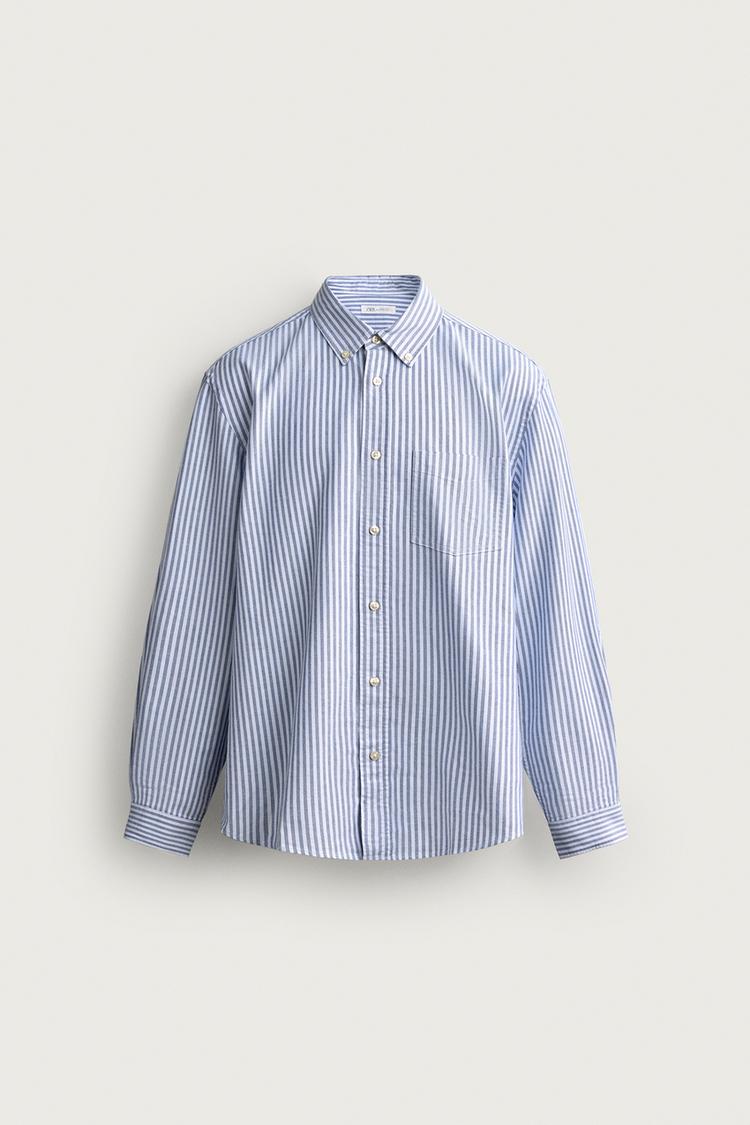 REGULAR FIT TEXTURED OXFORD SHIRT