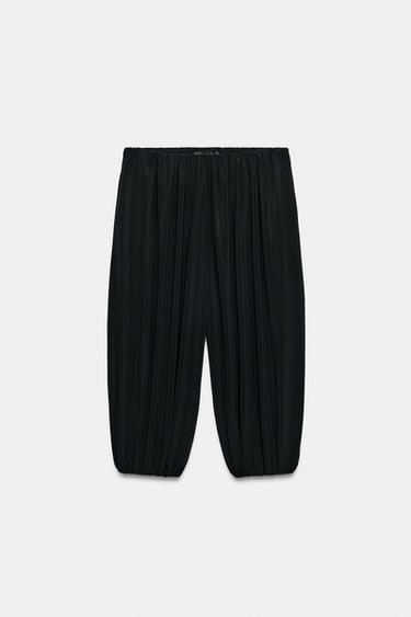 SHORT FLUIDE BAGGY BALLON - Noir de Zara - Image 3