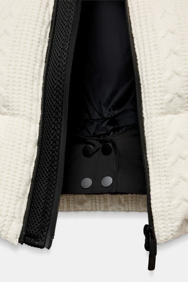 FAUX SHEARLING PADDED ANORAK 80% DOWN 20% FEATHER HEIQ XREFLEX™ RECCO® TECHNOLOGY SKI COLLECTION - Ecru by Zara - Image 12