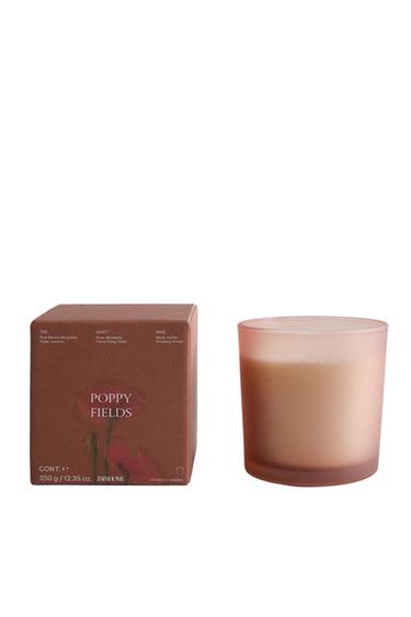 Zara (350 G) POPPY FIELDS SCENTED CANDLE - Red / Orange