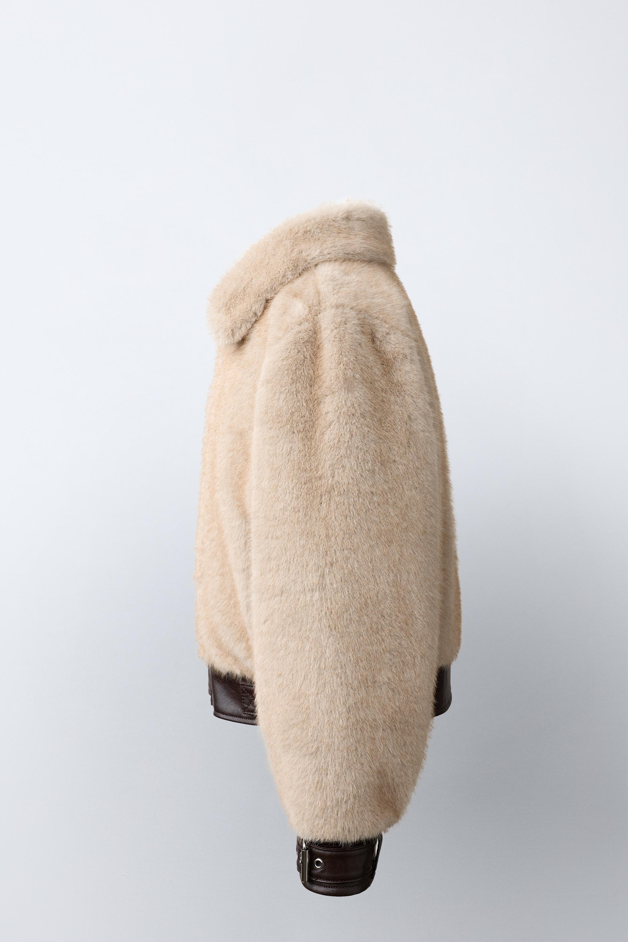 COMBINED FAUX FUR JACKET