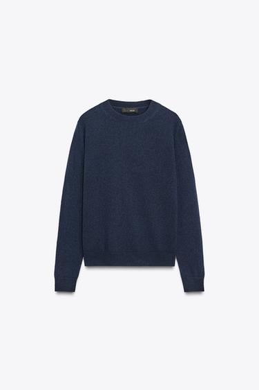 PULL BASIQUE 100% CACHEMIRE - Bleu encre de Zara - Image 1