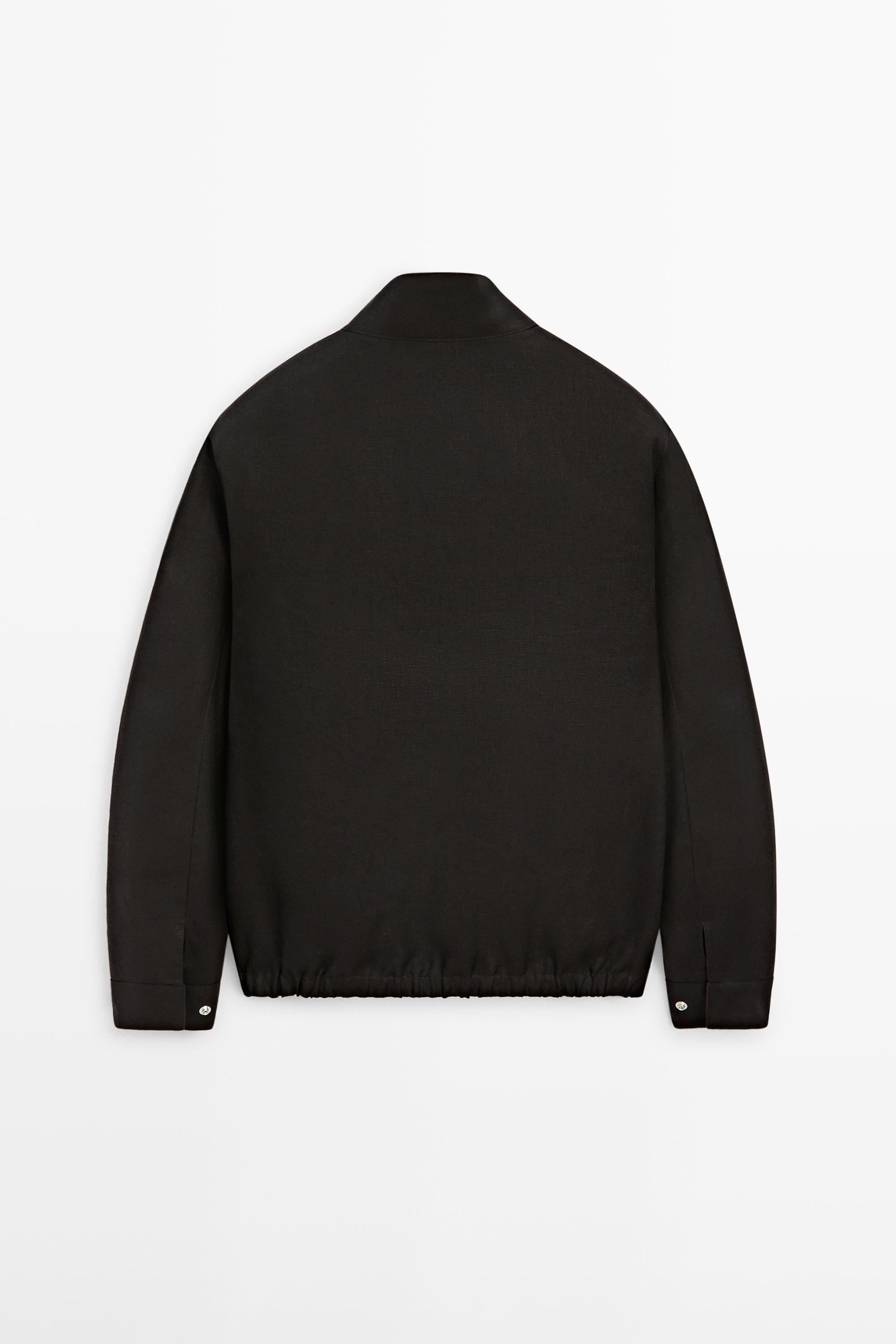 Reversible linen jacket