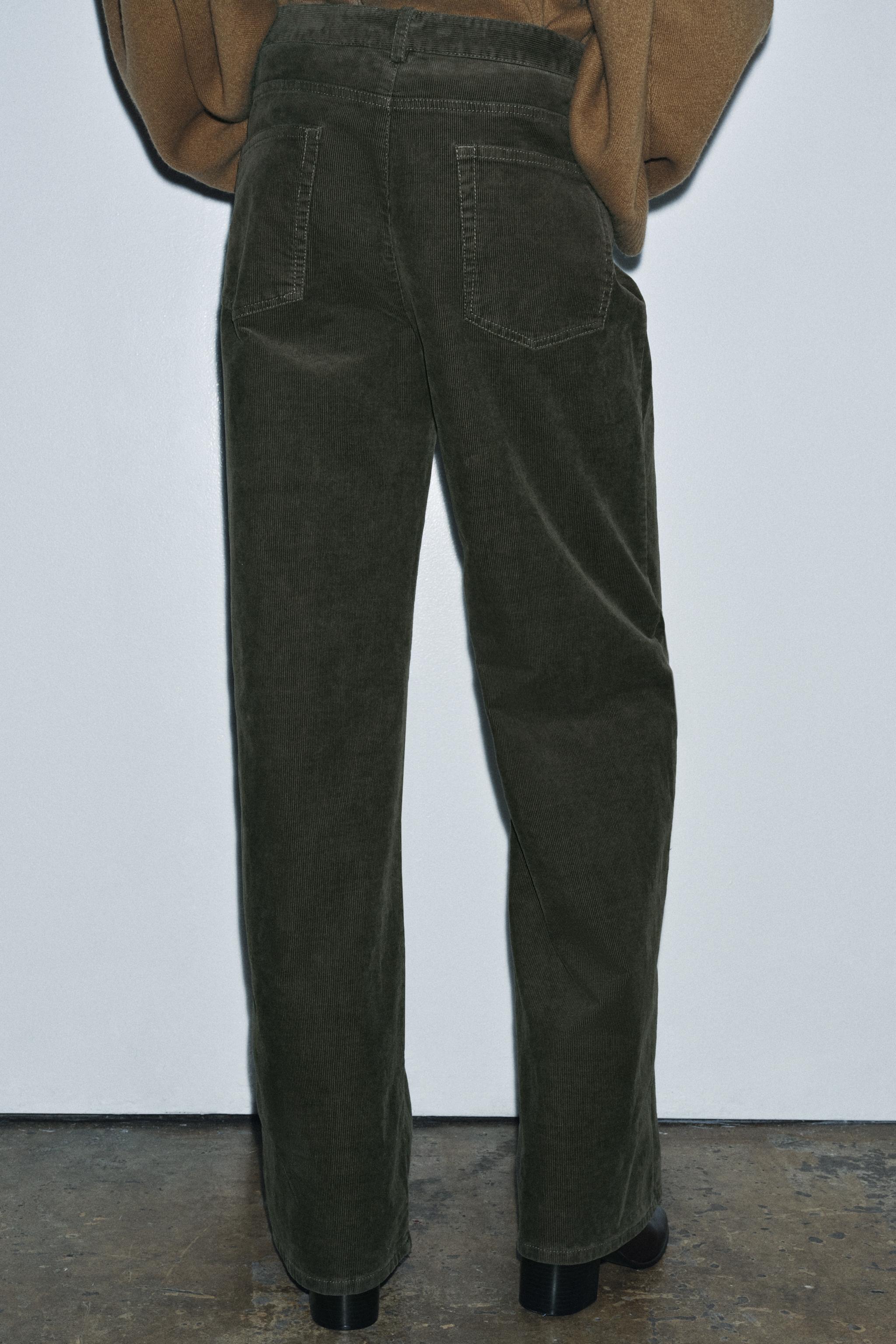ZW COLLECTION CORDUROY STRAIGHT LEG PANTS